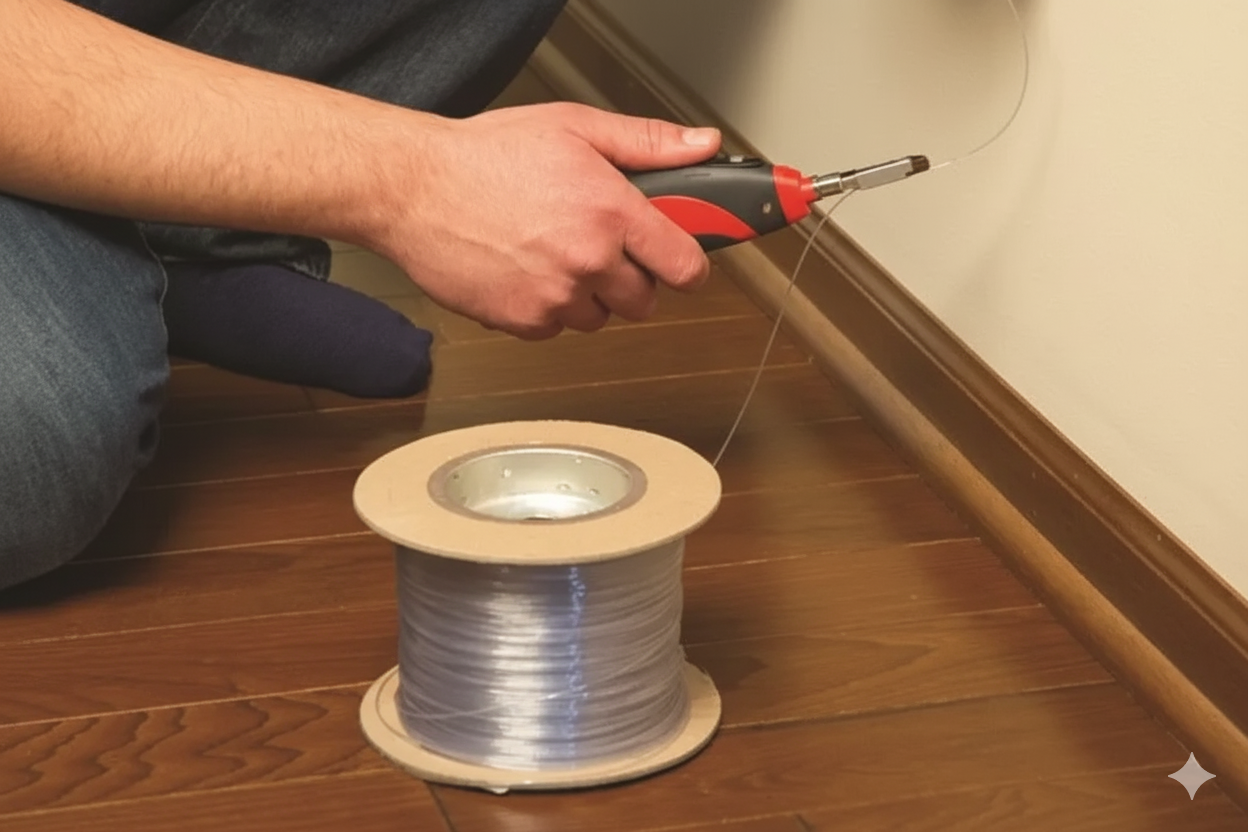 Nola instalatu Ftth zuntz optikoko kable ikusezina?