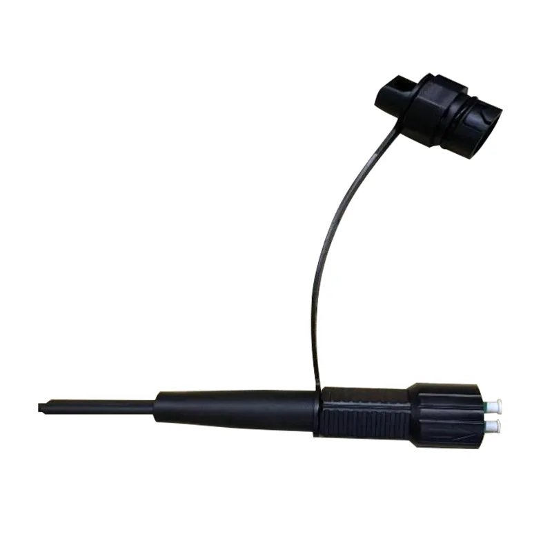 Duplexa LC / APC iragazgaitza Drop Cable Optical Fiber Pigtail (Accord HW DLC Connector)